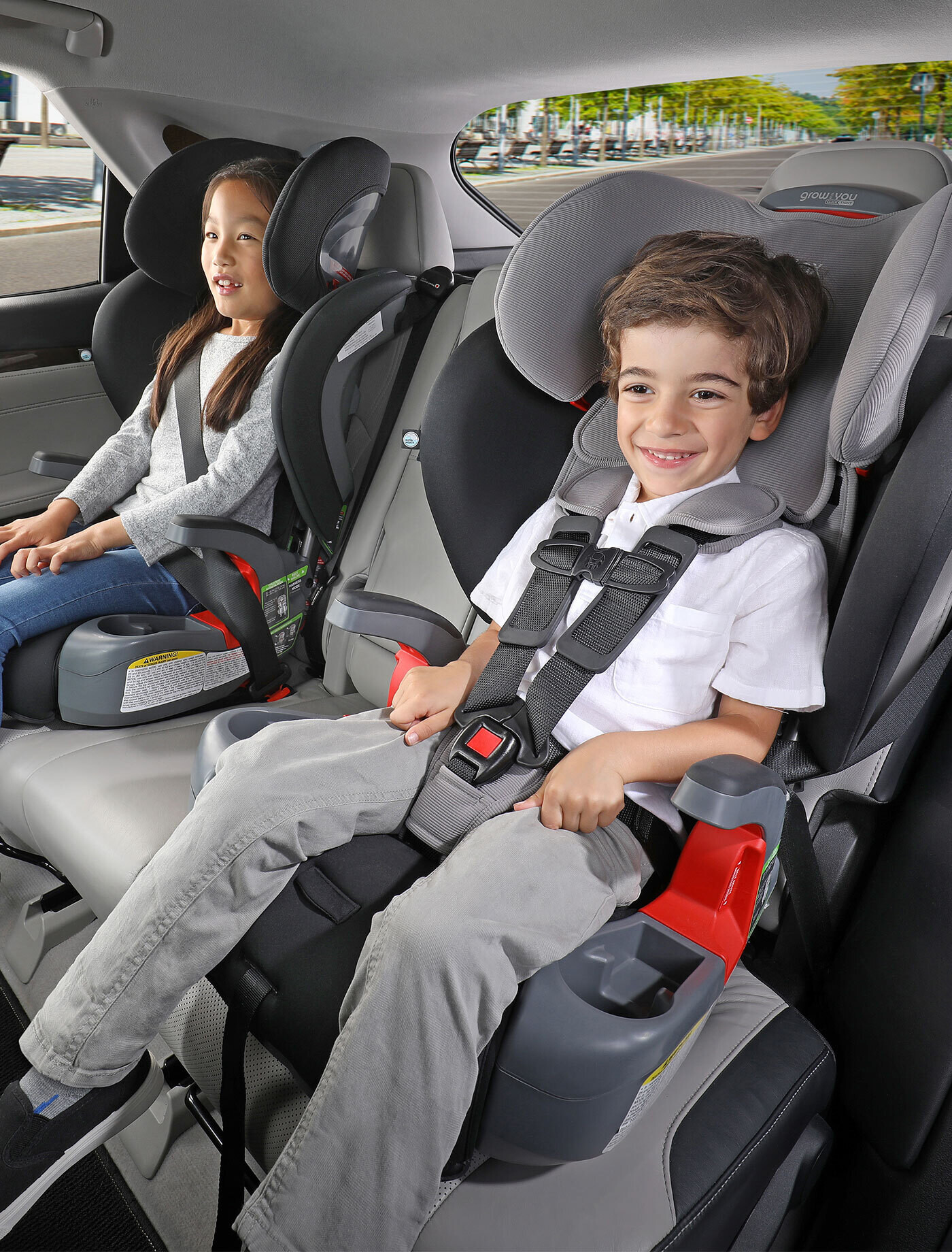 Britax child safety car seat installed for family travel