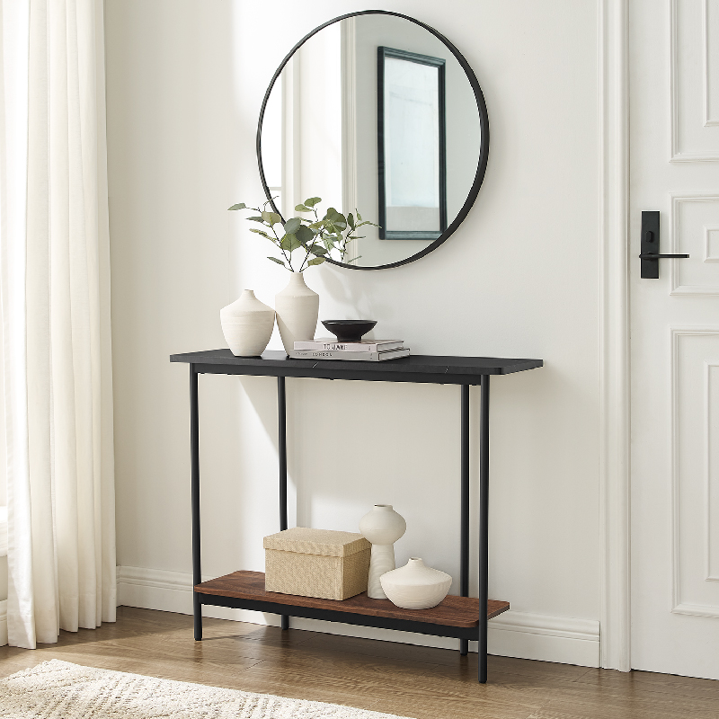 VASAGLE slim storage cabinet placed between toilet and sink for bathroom organization